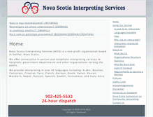 Tablet Screenshot of interpretingservices.ca